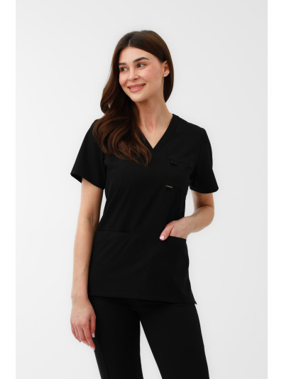 113 - Bluza medyczna LARA - Czarny